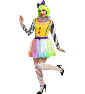 Karlijn Kleurenfestijn Clown Damenkostüm