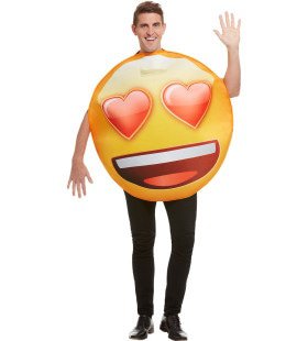 Emoji Mit Herzförmigen Augen Kostüm Unisex