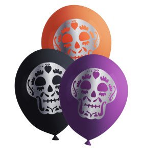 8 Catrina Dia De Los Muertos Luftballons - Day Of The Dead