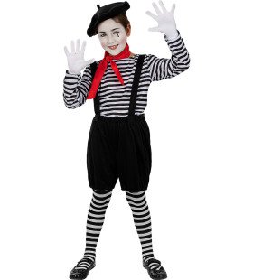 Mime Meisje Panto Kostuum