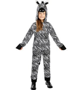 Kijk Uit Met Oversteken Zebra Onesie Kind Kostuum