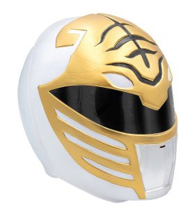 Power Rangers Helm Weiß für Erwachsene