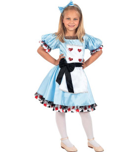 Alice In Wonderschoonland Kostüm für Mädchen