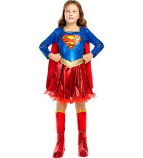 Supergirl Kostüm Deluxe für Mädchen