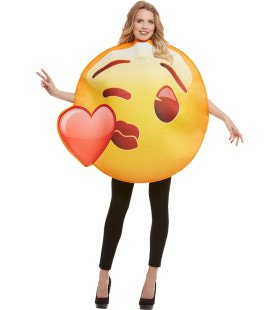 Emoji Kuss Mit Herz Kostüm Unisex