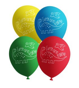 8 Dinosaurier Luftballons - Dinosaurs Party