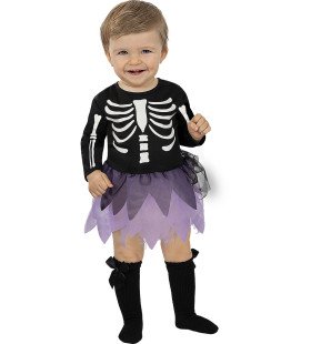 Heel Schattig Baby Skeletje Kostüm für Mädchen