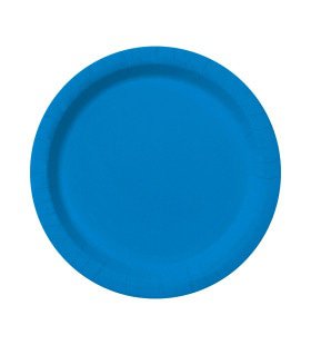 8 Pappteller Marineblau 23 Cm - Unifarben