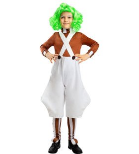 Oompa Loompa Kostüm für Kinder Charlie Und Die Schokoladenfabrik Jungen