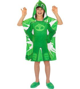 Gecko Poncho Handtuch für Jungen - Pj Masks Kostüm für Kinder