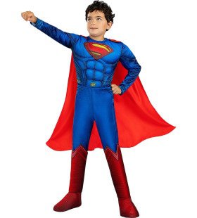 Superman Kostüm Deluxe für Kinder Liga Der Gerechten Jungen