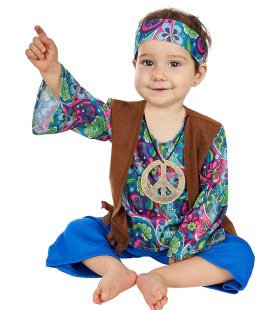 Hippie Baby Johnny Kostüm für Kinder