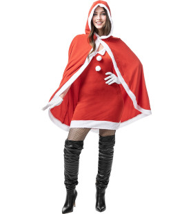 Mooie Kerst Cape Mrs Claus Damen