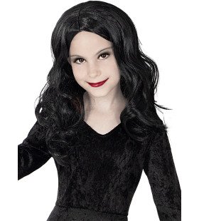 Morticia Addams Perücke für Mädchen - Addams Family