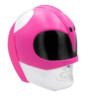 Power Rangers Helm Rosa für Erwachsene