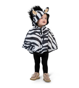 Safari Zebra Poncho für Kinder