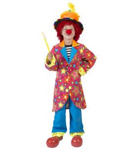 Gekke Bonte Clown Kind Kostuum