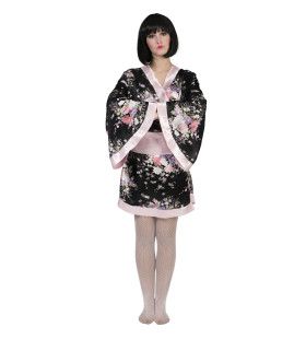 Japanse Kimono Shimasake Vrouw Kostuum