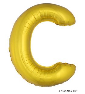 Letterballon C Gold