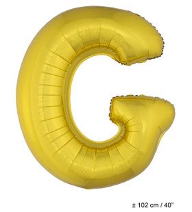 Letterballon G Gold