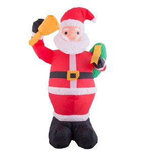 Aufblasbare Santa Santa Claus 120 Zentimeter