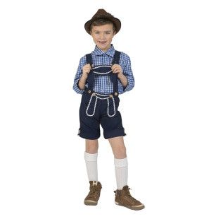 Blauwe Lederhosen Gunther Tirol Jongen