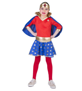 Sterker Dan Superman Wondergirl Meisje Kostuum