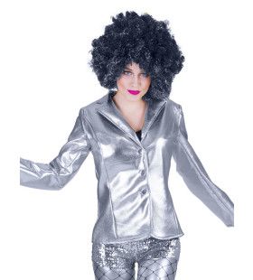 Disco Fever Jack Glinsterend Zilver Vrouw