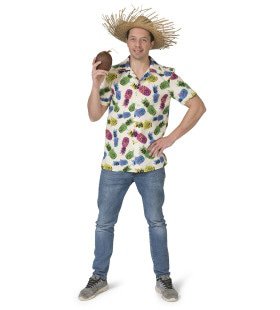 Tropischer Samba Costa Rica Ananas Shirt Herren