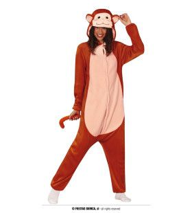 Jolige Aap Onesie Kostuum