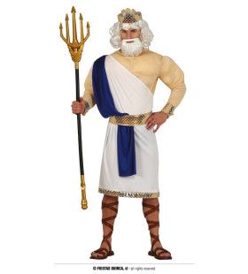 Poseidon Heerser Van De Diepe Zee Man Kostuum