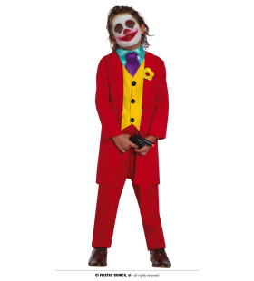 Niet Zo Serieuze Gangster Joker Rood Jongen Kostuum