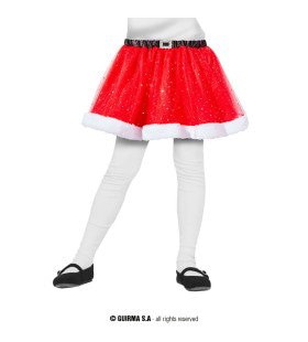 Glitter Tutu Little Santa Rood Kind Meisje