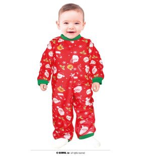 Santa Baby Jolly Jumpsuit Kostüm für Kinder