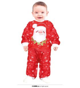 Schattige Rode Jumpsuit Santa Baby Kostüm für Kinder