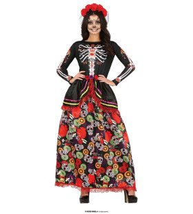 Feestelijke Day Of The Dead Catrina Vrouw Kostuum