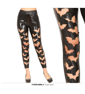 Lederlook Legging Vleermuis Damen