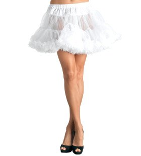 Basic Petticoat Met Twee Lagen Wit (Plus Size)