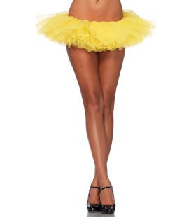 Korte Organza Tutu Geel