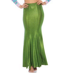 Glimmende Spandex Zeemeermin Rok Groen Alg Plus Size Vrouw