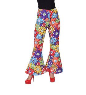 Fröhliche Smiley Hippie Hosen Damen