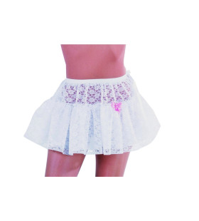 Petticoat Kantwerk Bloemen Wit Vrouw