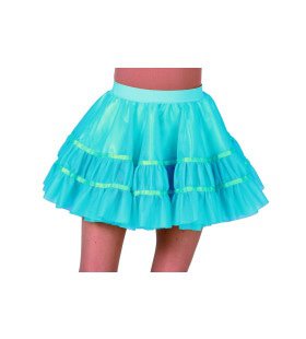 Rockabilly Petticoat Turquoise Vrouw