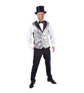 Vest Showman Theater Zilveren Pailletten