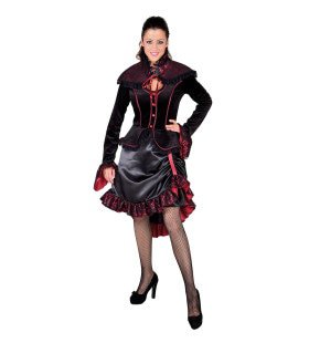 Steampunk Gravin Draculina Vrouw Kostuum