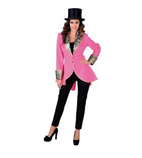 Fancy Feule Brokaat Jacke Rosa Damen