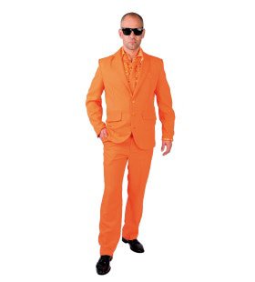 Coole Männer In Orange Herrenkostüm