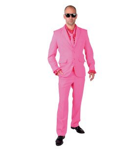 Coole Männer In Rosa Herrenkostüm