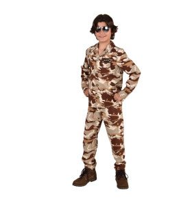 Operatie Desert Storm Woestijn Camouflage Kind Kostuum