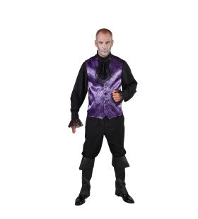 Spinnenweb Halloween Gilet Paars Man